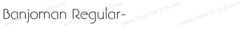 Banjoman Regular字体转换